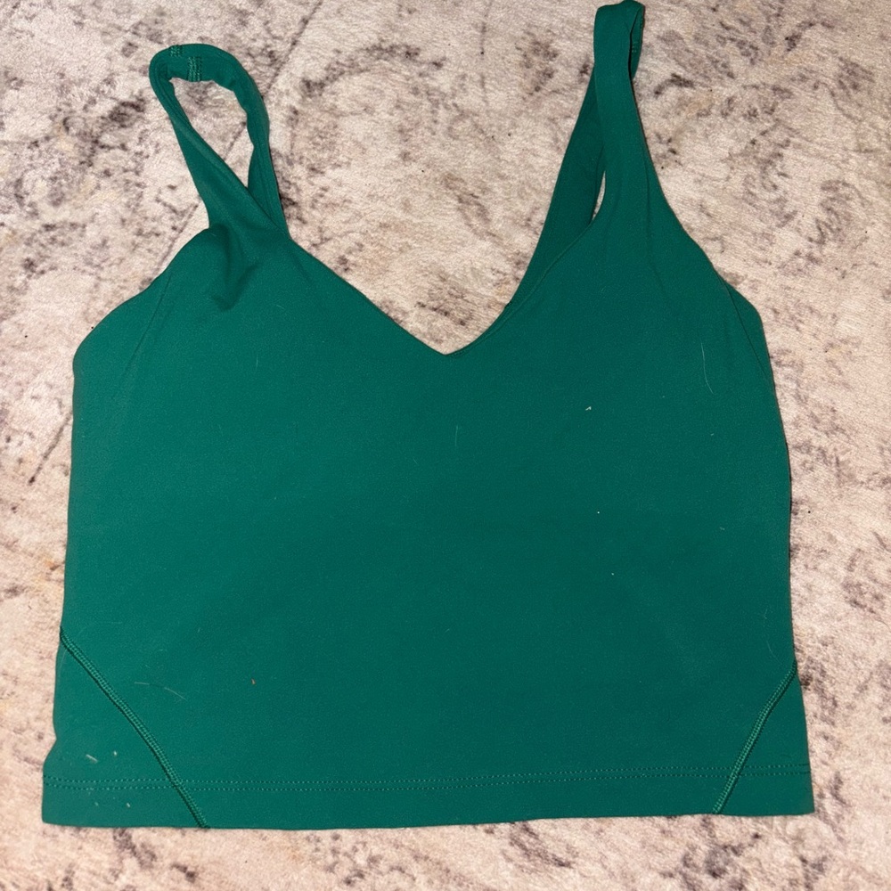 lululemon athletica Green V-Neck Top